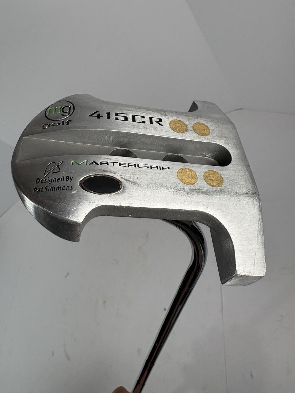 MG Golf Mastergrip 415CR Putter Pat Simmons Mallet Steel Shaft Right Handed RH